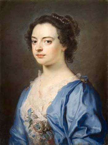 a portrait of a lady